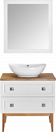 ASB-Woodline Мебель для ванной Каталина 80 white – фотография-1